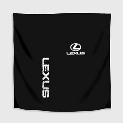 Скатерть для стола Lexus white logo auto, цвет: 3D-принт