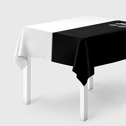 Скатерть для стола Arctic Monkeys - черное и белое, цвет: 3D-принт — фото 2
