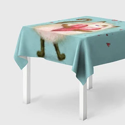 Скатерть для стола Котик, цвет: 3D-принт — фото 2