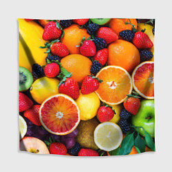 Скатерть для стола Мультифрукт, цвет: 3D-принт