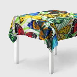 Скатерть для стола Тропические бабочки, цвет: 3D-принт — фото 2