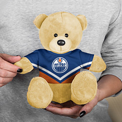Игрушка-медвежонок NHL: Edmonton Oilers цвета 3D-желтый — фото 2