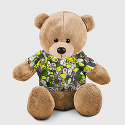Игрушка-медвежонок Камуфляж с авокадо, цвет: 3D-коричневый