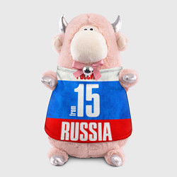 Игрушка-бычок Russia: from 15 цвета 3D-светло-розовый — фото 1