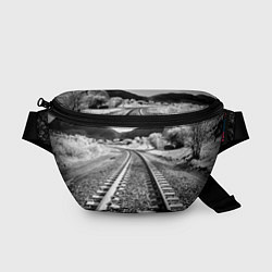 Поясная сумка Железная дорога, цвет: 3D-принт