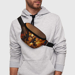 Поясная сумка Nevermore Hell, цвет: 3D-принт — фото 2