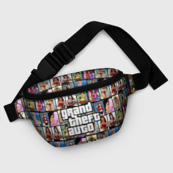 Поясная сумка GTA - все девушки персонажи, цвет: 3D-принт — фото 2