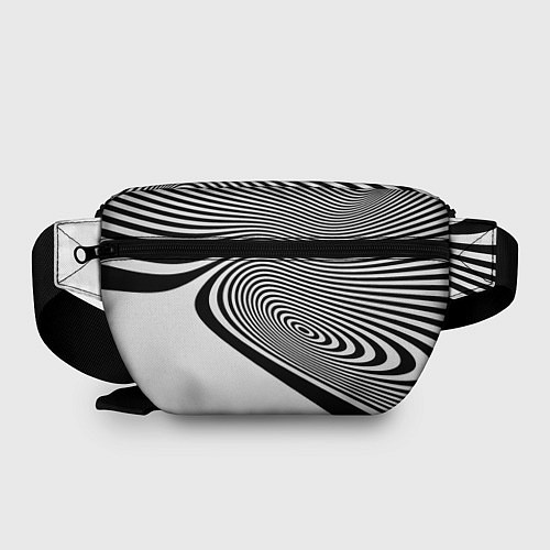 Поясная сумка Black & White Illusion / 3D-принт – фото 2