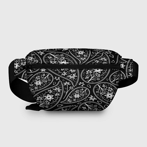 Поясная сумка Black cucumber pattern / 3D-принт – фото 2