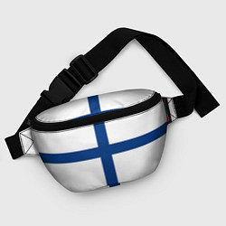 Поясная сумка Флаг Финляндии, цвет: 3D-принт — фото 2