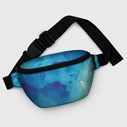 Поясная сумка Синяя акварель, цвет: 3D-принт — фото 2