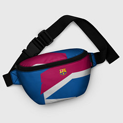 Поясная сумка FC Barcelona: Sport Geometry, цвет: 3D-принт — фото 2