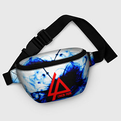 Поясная сумка Linkin Park blue smoke, цвет: 3D-принт — фото 2