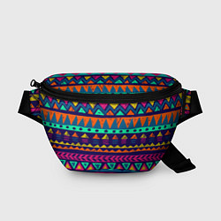 Поясная сумка Индейский орнамент, цвет: 3D-принт