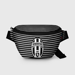 Поясная сумка FC Juventus: Black Lines, цвет: 3D-принт