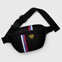 Поясная сумка Россия: Линия триколор, цвет: 3D-принт — фото 2