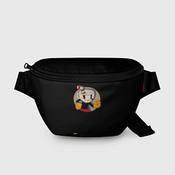 Поясная сумка Cuphead: Black Mugman, цвет: 3D-принт