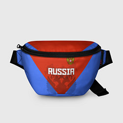 Поясная сумка Russia Red & Blue, цвет: 3D-принт