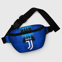 Поясная сумка FC Juventus: Blue Abstract, цвет: 3D-принт — фото 2