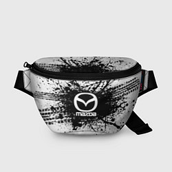 Поясная сумка Mazda: Black Spray, цвет: 3D-принт