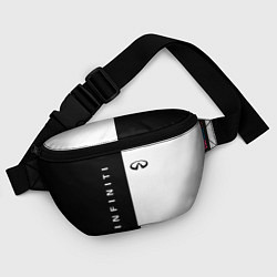 Поясная сумка Infiniti: Black & White, цвет: 3D-принт — фото 2