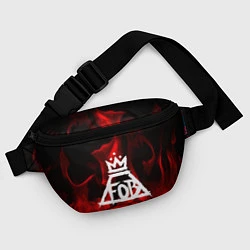Поясная сумка Fall Out Boy: Red Flame, цвет: 3D-принт — фото 2
