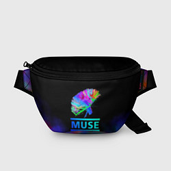 Поясная сумка Muse: Neon Flower, цвет: 3D-принт