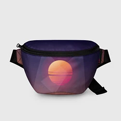 Поясная сумка Retro Sunrise, цвет: 3D-принт