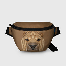 Поясная сумка Sharpei, цвет: 3D-принт