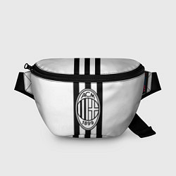 Поясная сумка AC Milan: Black & White, цвет: 3D-принт
