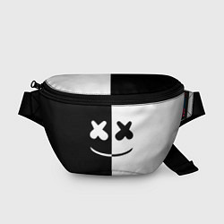 Поясная сумка Marshmello: Black & White, цвет: 3D-принт