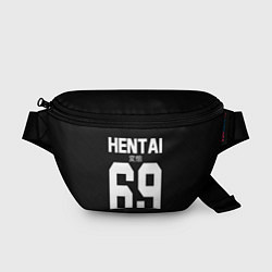 Поясная сумка Hentai 69: Black Style, цвет: 3D-принт