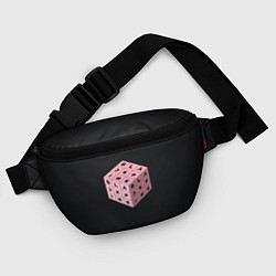 Поясная сумка Black Pink Cube, цвет: 3D-принт — фото 2