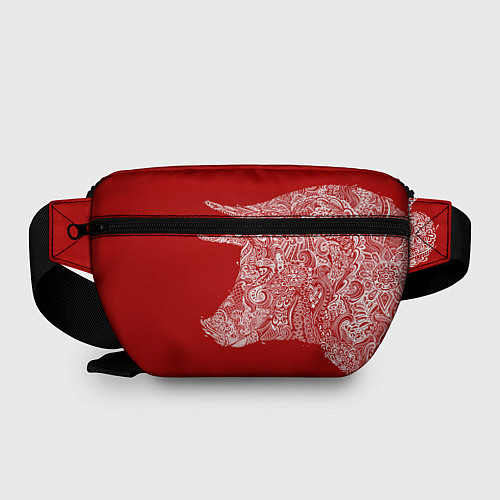 Поясная сумка Красная свинья 2019 / 3D-принт – фото 2
