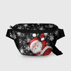 Поясная сумка Веселый Санта, цвет: 3D-принт