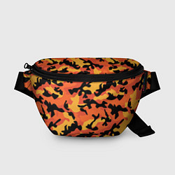 Поясная сумка Fashion Orange Camo, цвет: 3D-принт