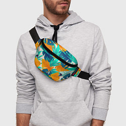 Поясная сумка Лазурные тропики, цвет: 3D-принт — фото 2