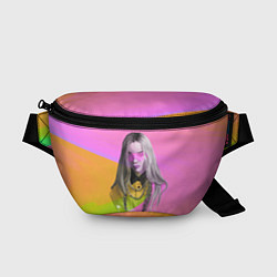 Поясная сумка Billie Eilish: Pink Fashion, цвет: 3D-принт
