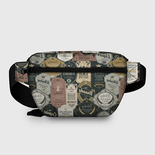Поясная сумка Этикетки мира Виски / 3D-принт – фото 2
