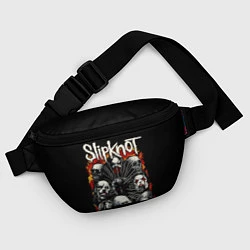 Поясная сумка Slipknot: Faces, цвет: 3D-принт — фото 2