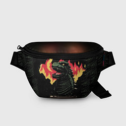 Поясная сумка Flame Godzilla, цвет: 3D-принт