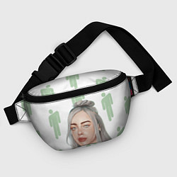 Поясная сумка Billie Eilish, цвет: 3D-принт — фото 2