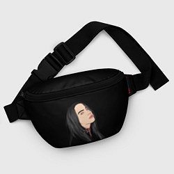 Поясная сумка Billie Eilish: Black Style, цвет: 3D-принт — фото 2