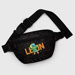 Поясная сумка Brawl Stars Leon, Dab, цвет: 3D-принт — фото 2