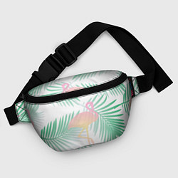 Поясная сумка Фламинго в джунглях, цвет: 3D-принт — фото 2