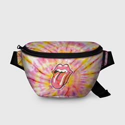 Поясная сумка Rolling Stones tie-dye, цвет: 3D-принт