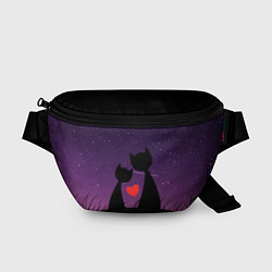 Поясная сумка Котики, цвет: 3D-принт
