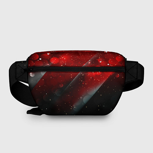 Поясная сумка Red & Black / 3D-принт – фото 2