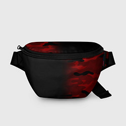 Поясная сумка RED BLACK MILITARY CAMO, цвет: 3D-принт