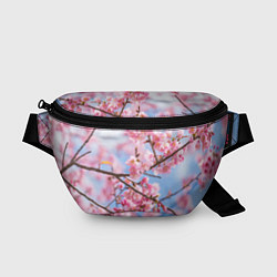 Поясная сумка Ветки Сакуры, цвет: 3D-принт